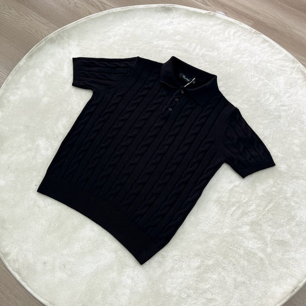 Streetwear Eua t shirt Polo collar combed long staple cotton short sleeve t-shirt