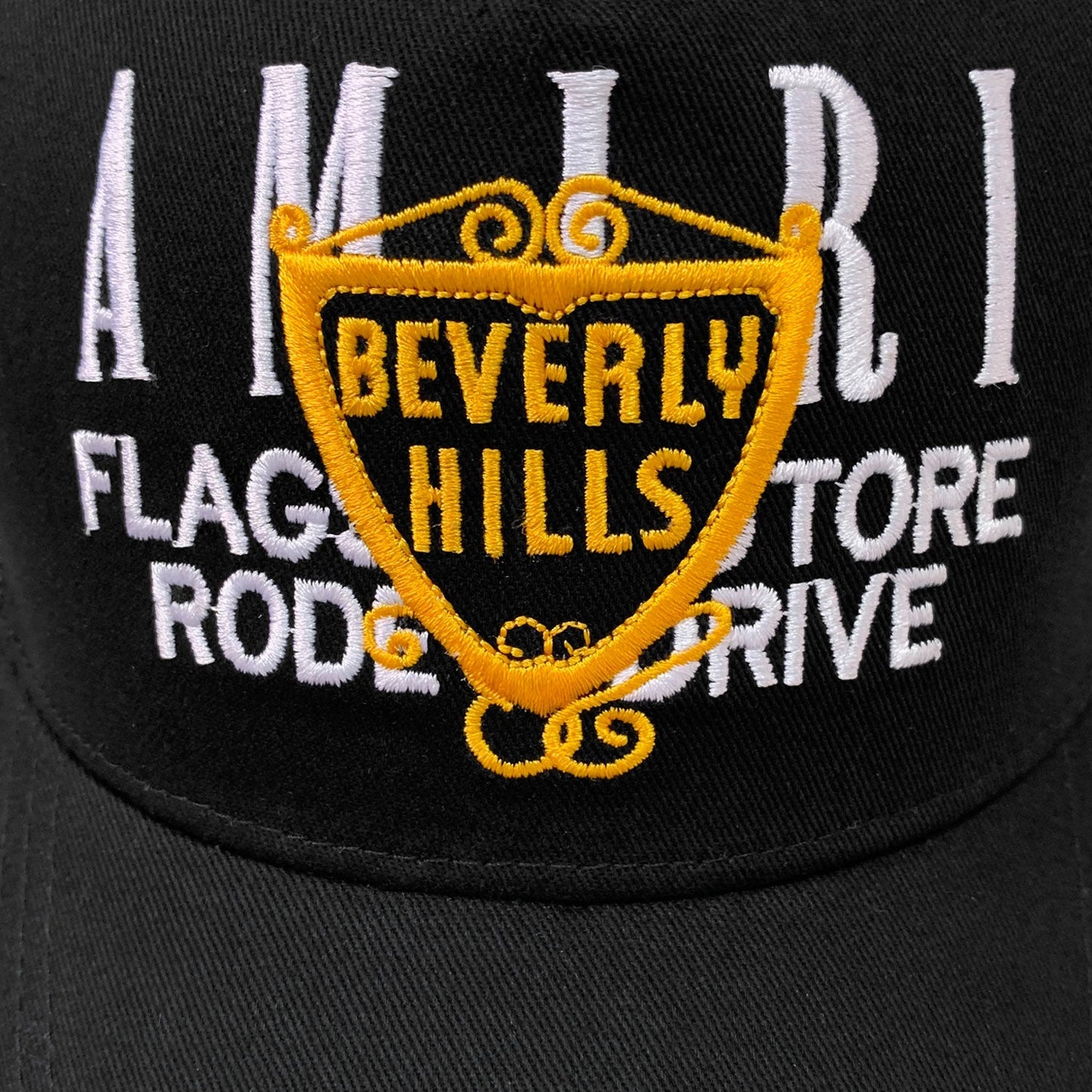 Amiri Hat Peaked Cap Sunshade Beach Casual Hat Adjustable Metal Lock Baseball Cap