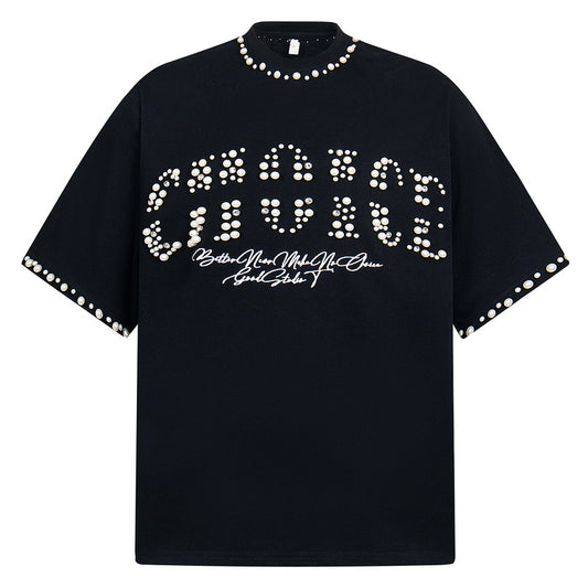 Camisas Retros Embroidered Short Sleeve T-Shirt Men's and Women's Summer Oversize