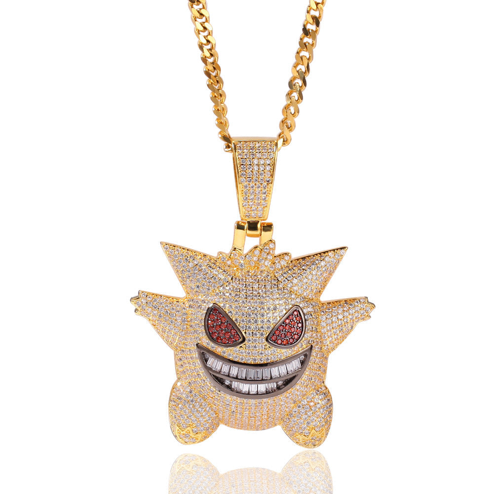 Jewelry full of zircon Geng Gui pendant Pokemon anime Pokémon Spectrum