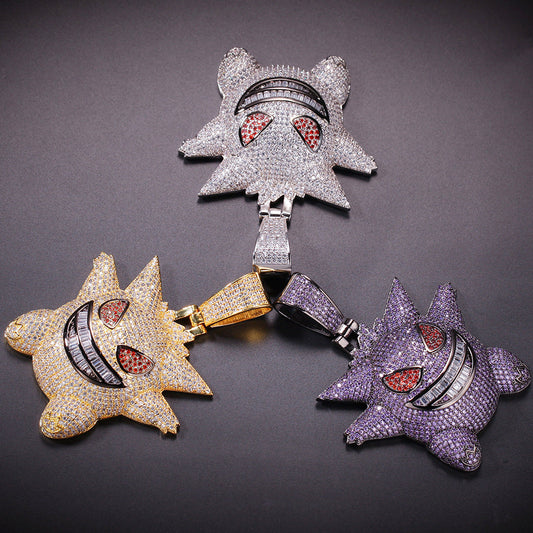 Jewelry full of zircon Geng Gui pendant Pokemon anime Pokémon Spectrum