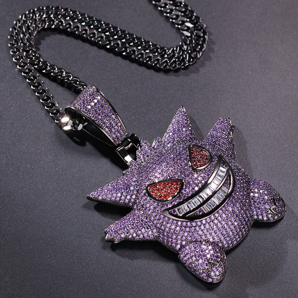 Jewelry full of zircon Geng Gui pendant Pokemon anime Pokémon Spectrum