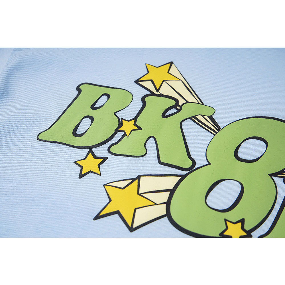 Nostalgia T Shirts Vintage Summer Fun Star Letter Print Short Sleeve T-Shirt