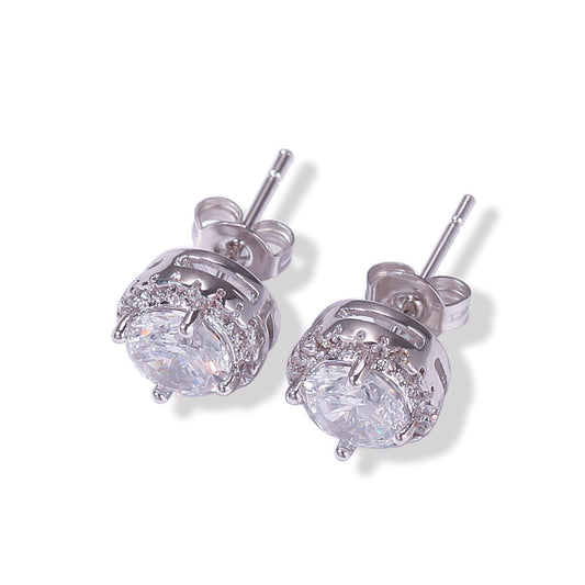 Earrings Zircon Square Earrings Spectrum St. Valentine's