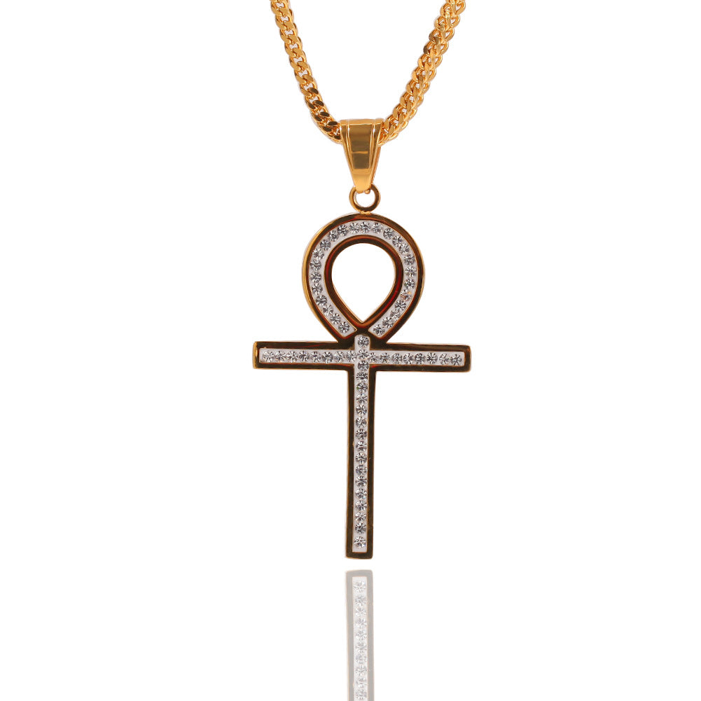 Jewelry Hip Hop Anhe Key Cross Pendant Egypt Pieces Jesus Pieces Royalty Ankh