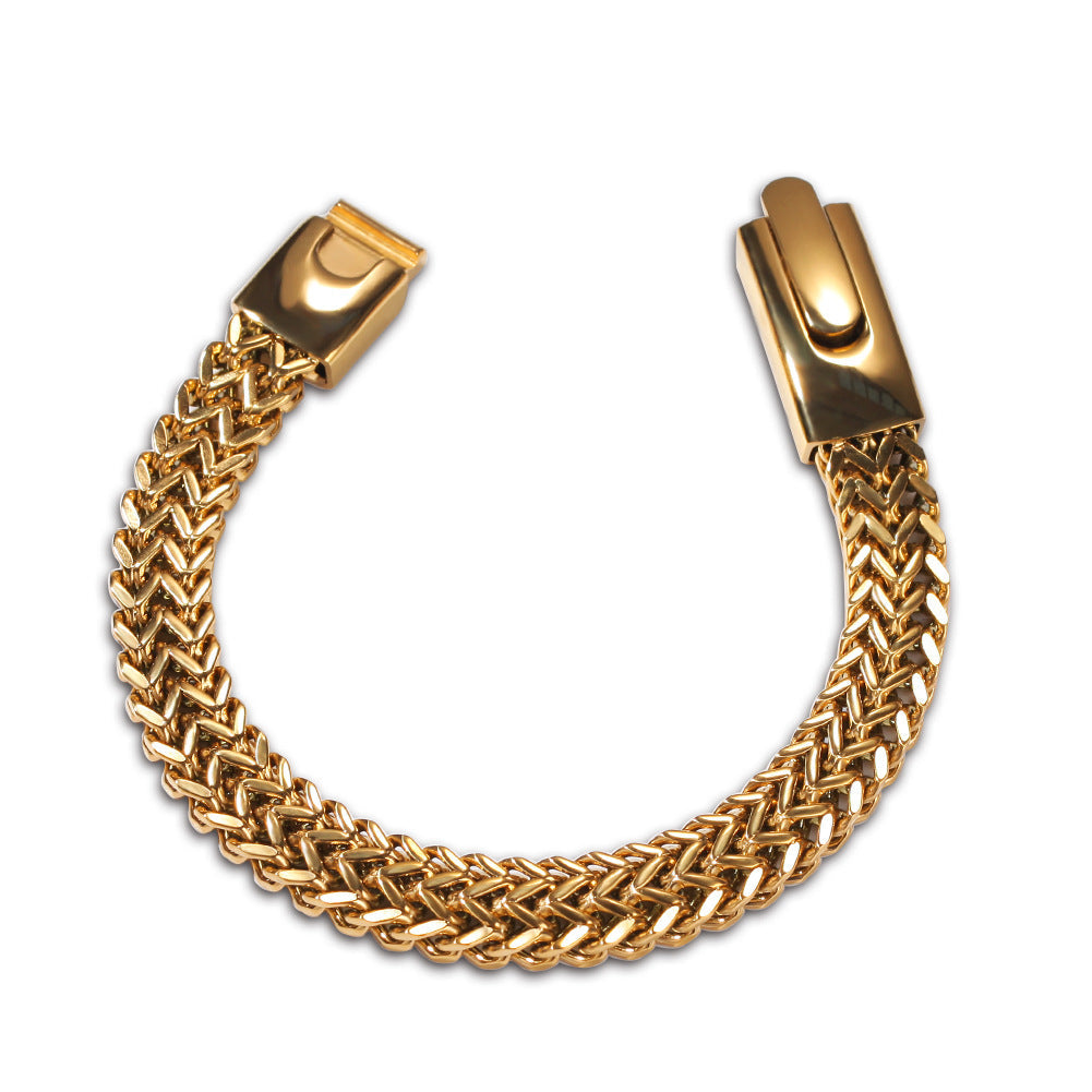 Bracelet Stainless Steel Keel Chain Bracelet FrancoChain Hip Hop Far East Spectrum