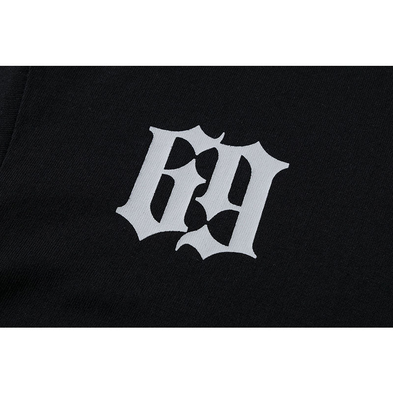 Hip Hop Clothes New York Reflective Strip Letter Print Short Sleeve T-Shirt