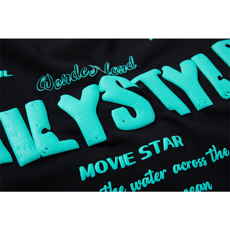 US drip outfits Summer Vintage Hip Hop Casual Loose Short Sleeve T-Shirts