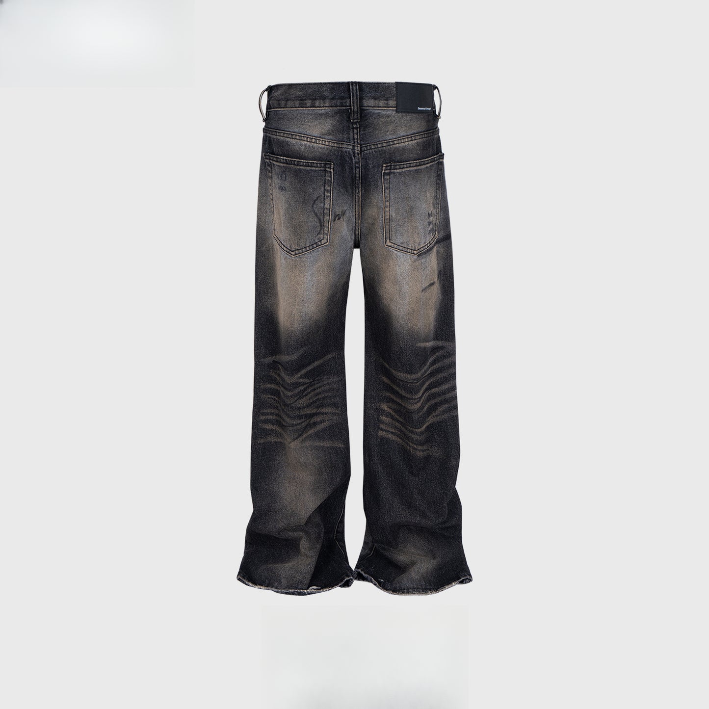 Rock Revival Jeans Washed Old Trousers Wide Foot Jeans