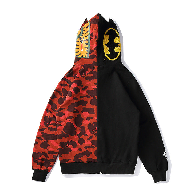 Ape Hoodie Camo Batman Zip Fleece Hooded Cardigan Shark Head Sweater Jacket