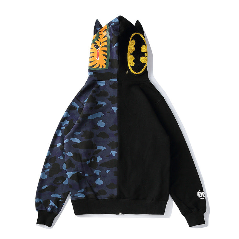 Ape Hoodie Camo Batman Zip Fleece Hooded Cardigan Shark Head Sweater Jacket