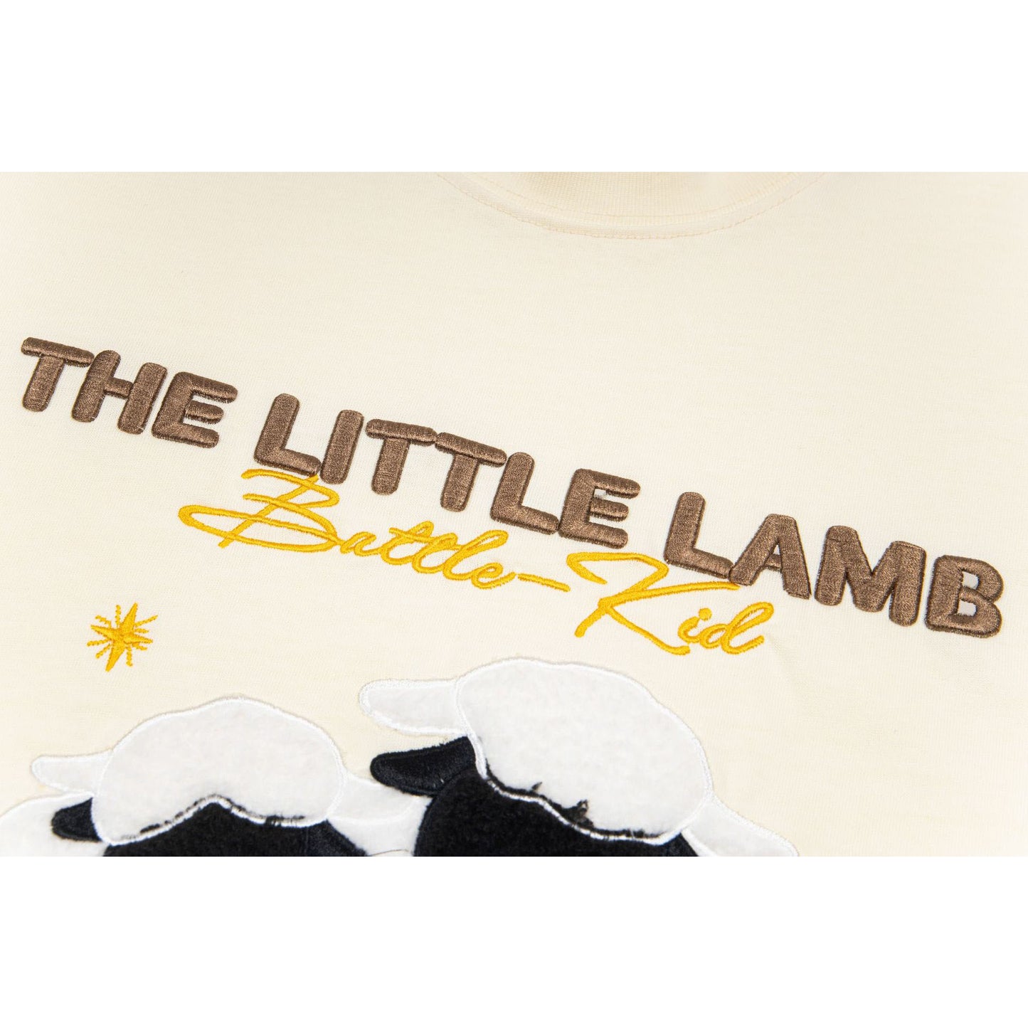 New York Hip Hop Style Vintage Lamb Embroidered Short Sleeve T-Shirt Summer Oversize Top