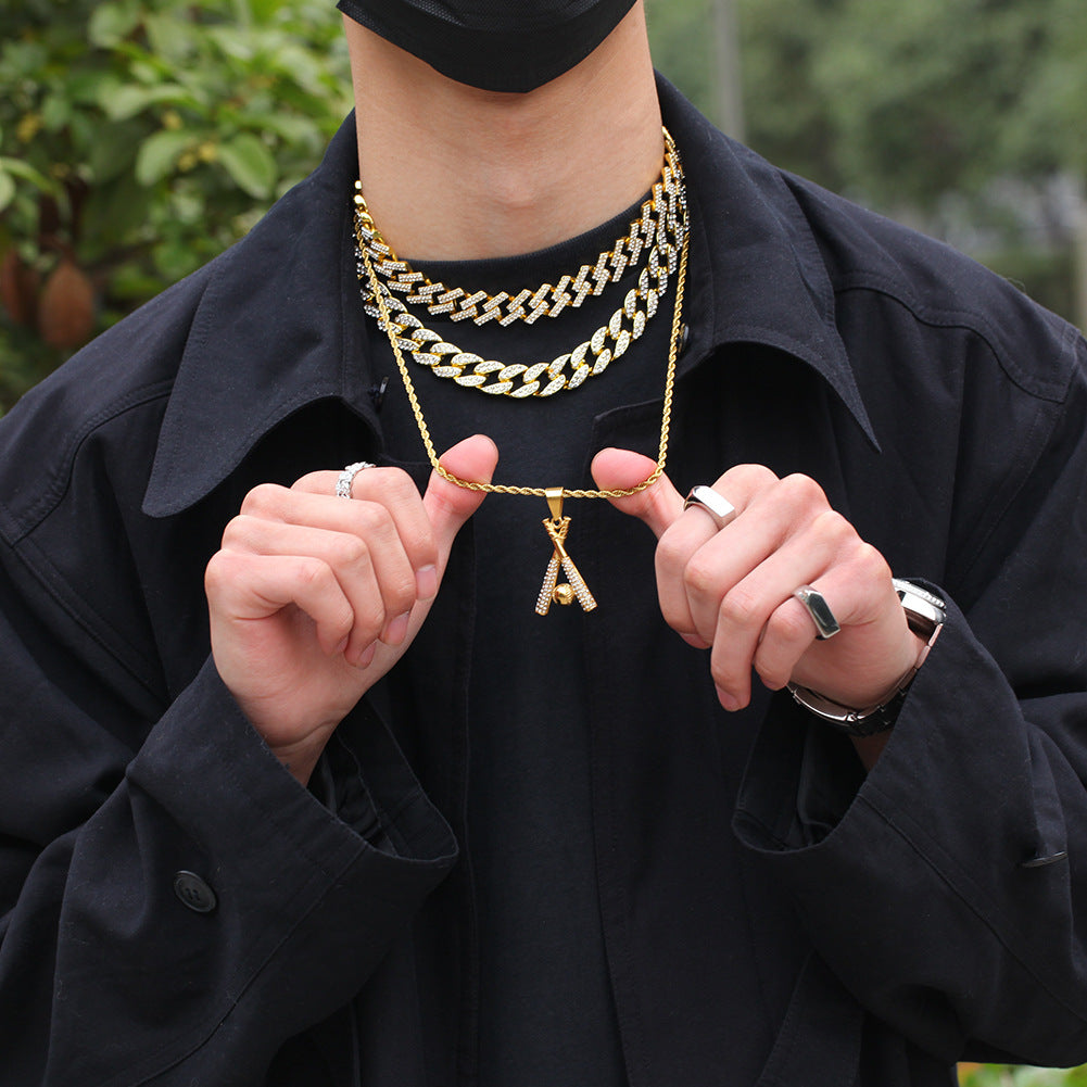 Jewelry Baseball Pendant Necklace Armament