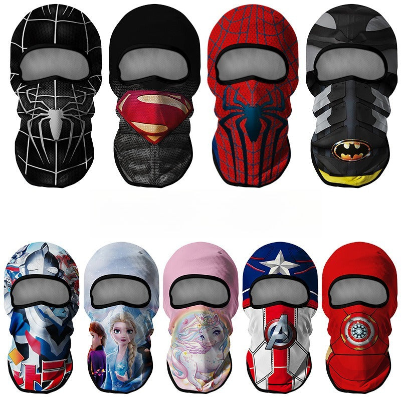 Cycling Windproof Hood Kids Mask Mountaineering Camping Beach Sun Protection
