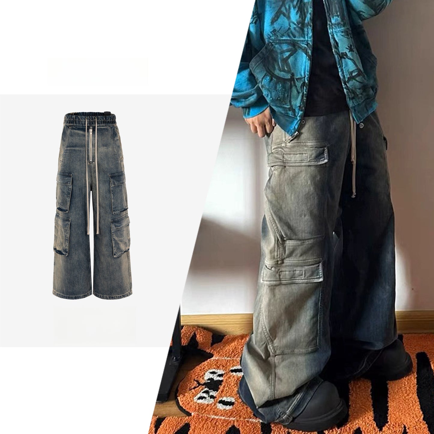 Rock Revival Jeans Washed Wide Leg Jeans