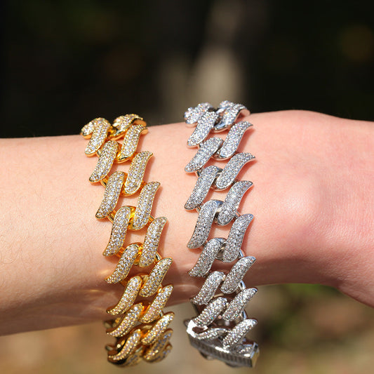 Bracelet Thorns Cuban Zircon Hip Hop Bracelet St. Valentine's Spectrum
