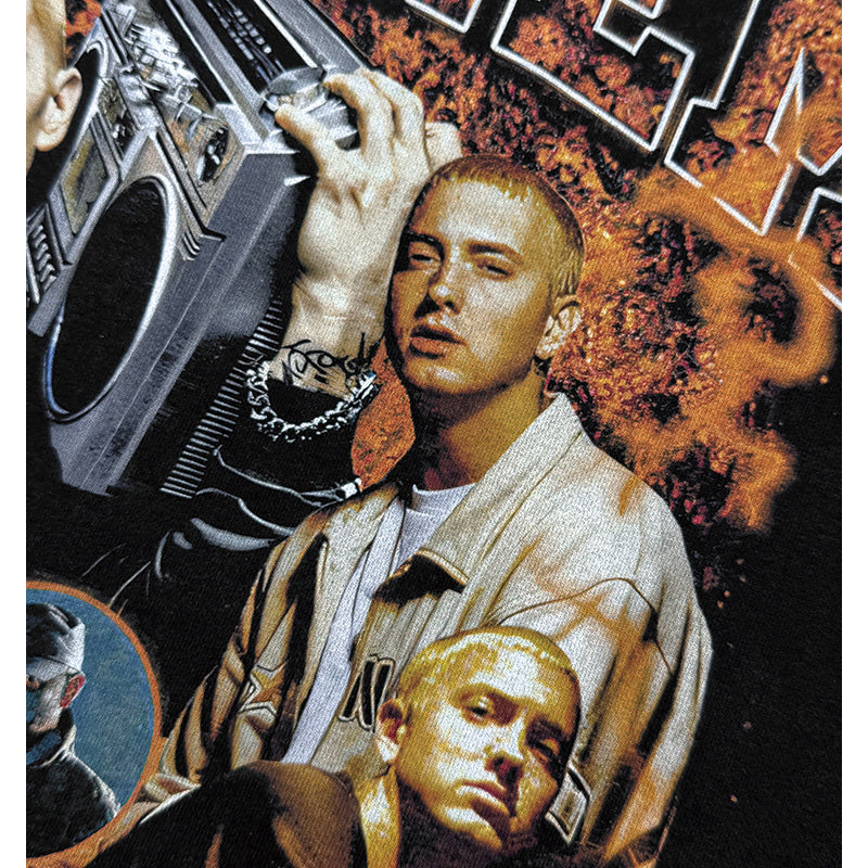 New york hip hop shop vintage hip hop Eminem print short sleeve t-shirt