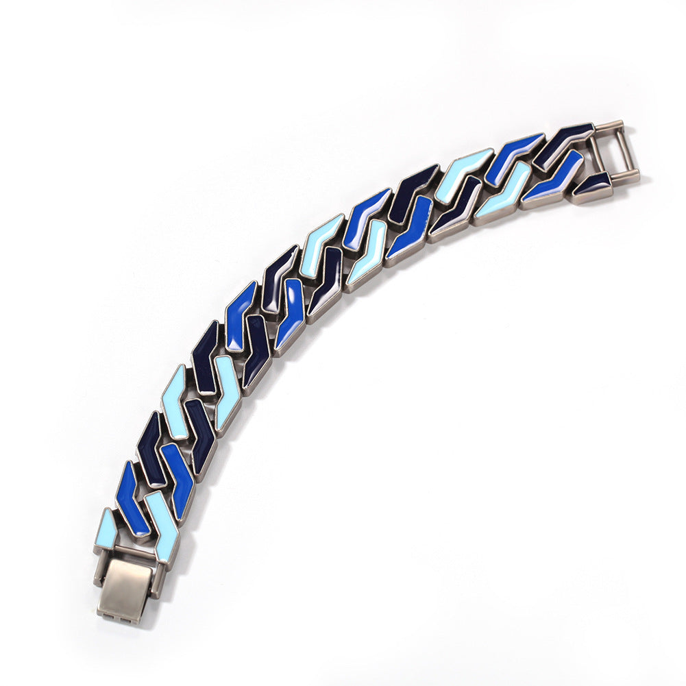 Bracelet Hip Hop Bracelet Color Drip Vintage Spectrum St. Valentine's
