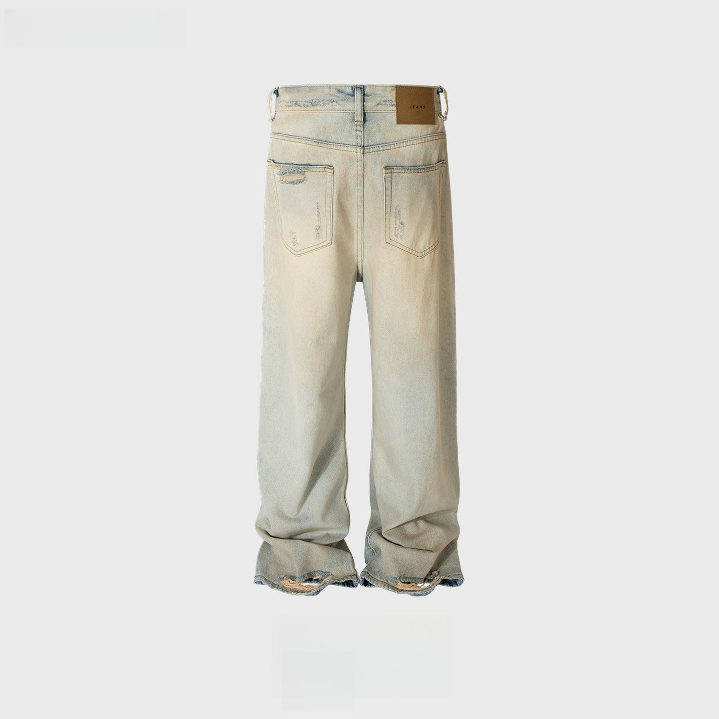 Rock Revival Jeans Straight Pants Ripped Splash Jeans