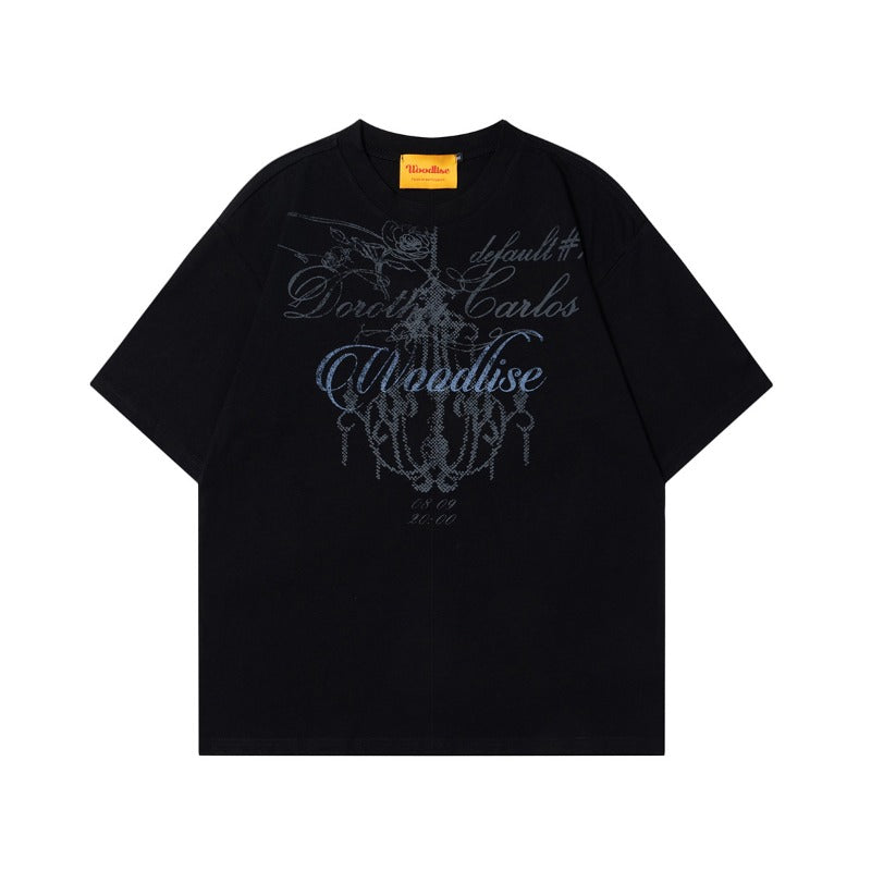 90s West Coast Hip Hop Fashion T Shirts Loose T-Shirt Top