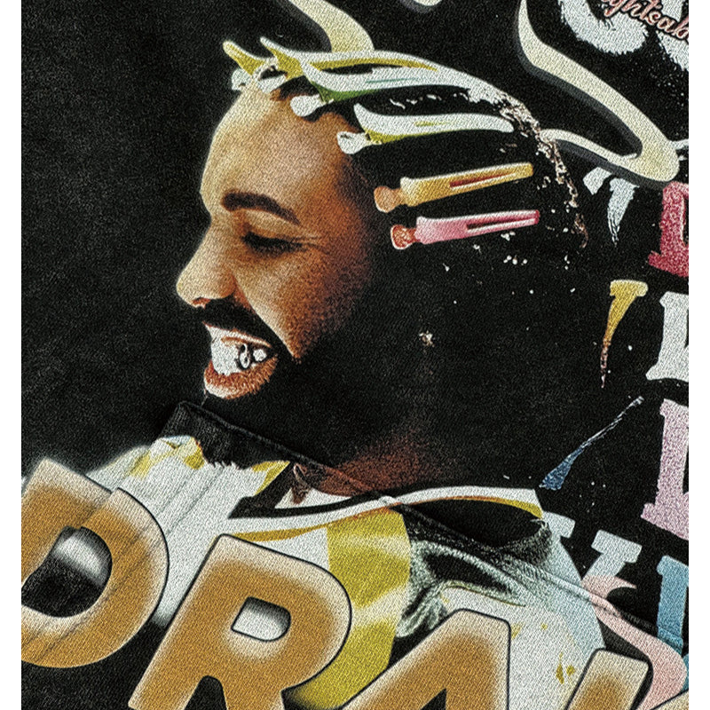 Cool t rapper vintage hip hop drake drake print short sleeve t-shirt