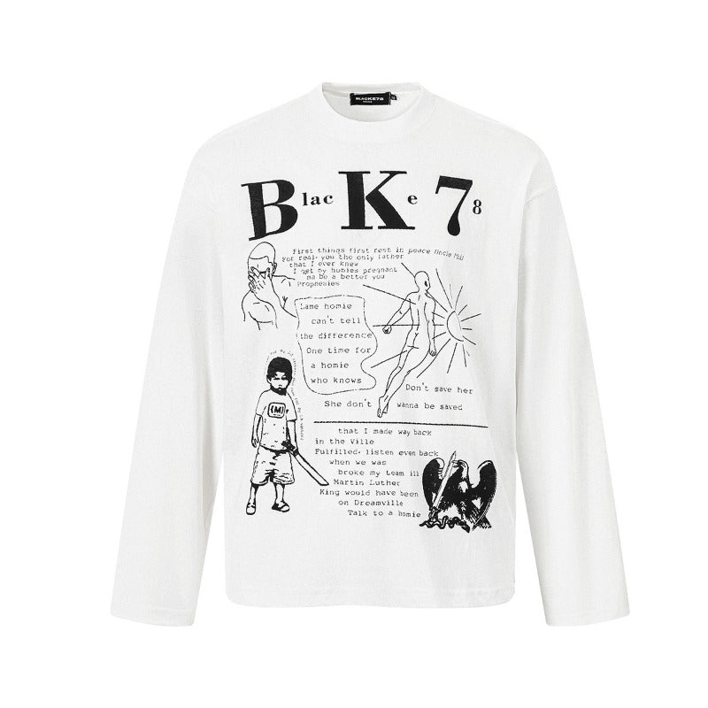Unisex long-sleeved shirt autum cleanfit printing