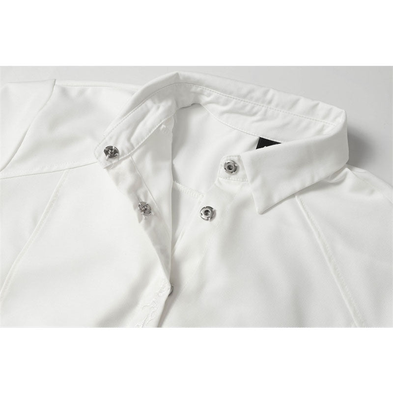 Hip Hop Shirts For Boys Lapel Embroidered Loose Short Sleeve Casual Shirt