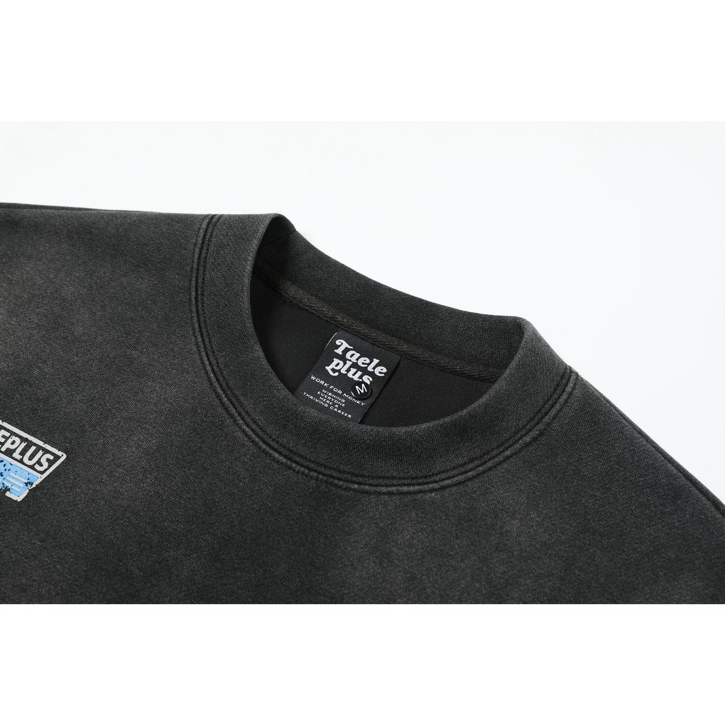 Racing oversized t shirt autumn, washed and old long-sleeved t-shirt