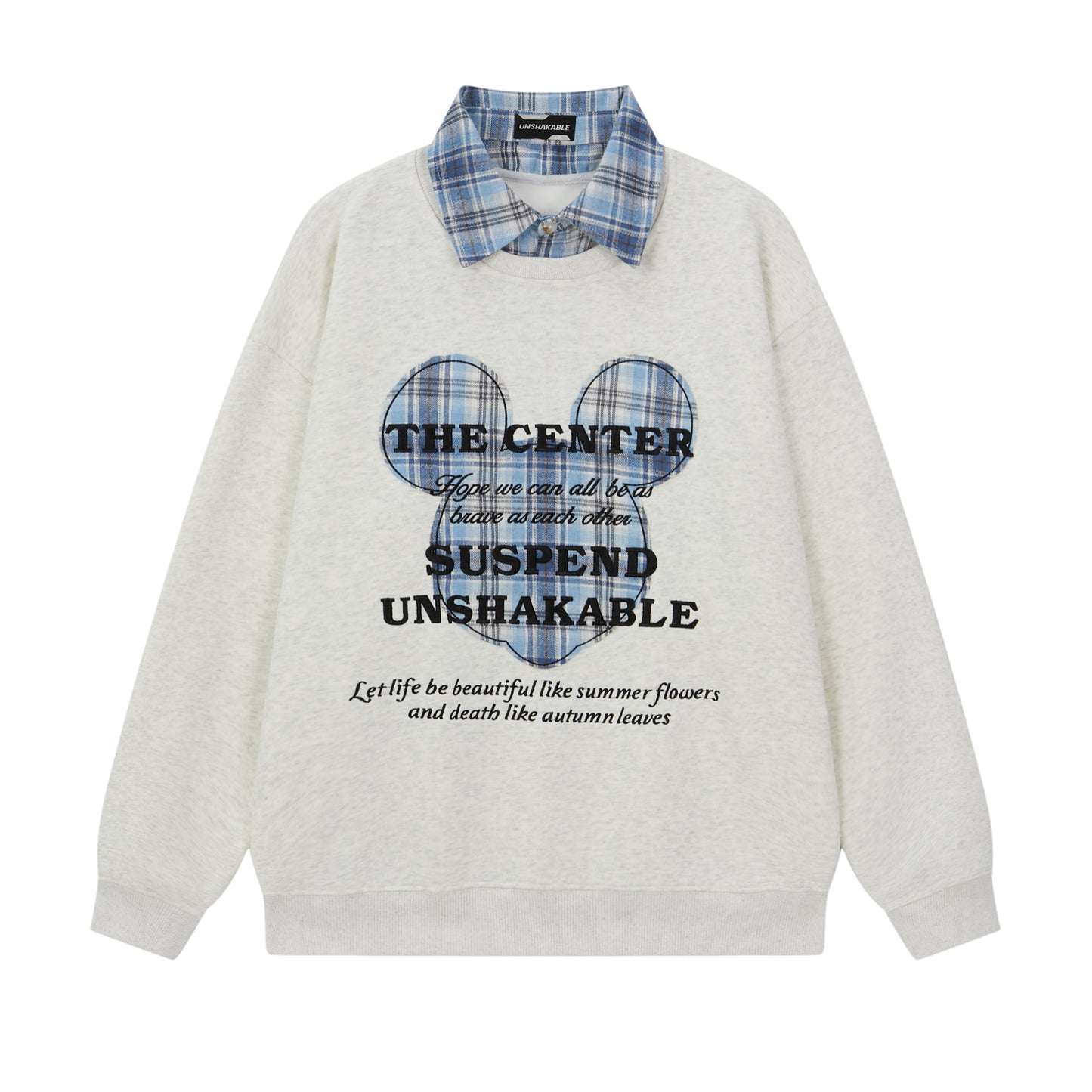 Vice streetwear crew neck sweater autumn and winter loose sweater