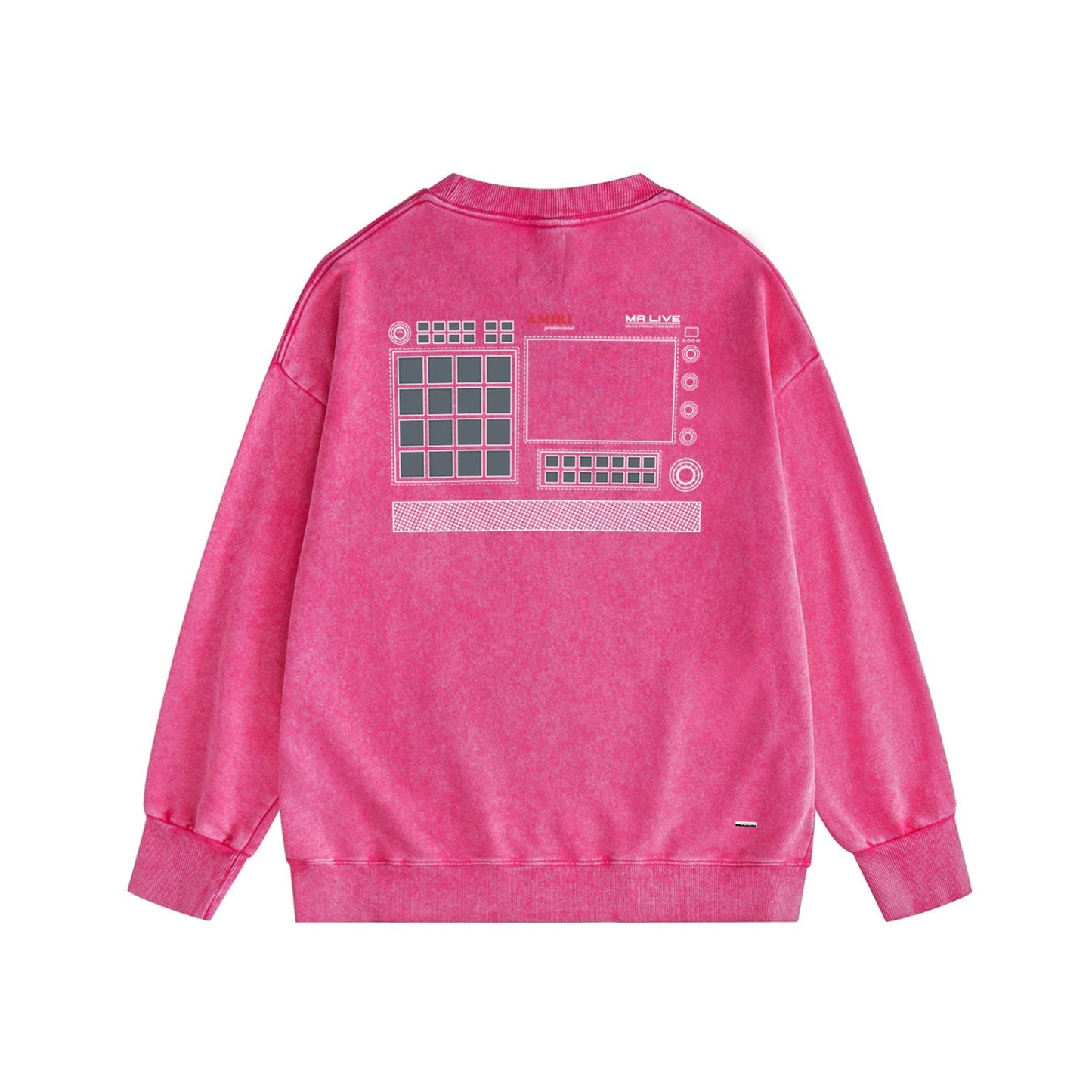 Amiri Distressed Sweatshirt Printed Trendy Pure Cotton