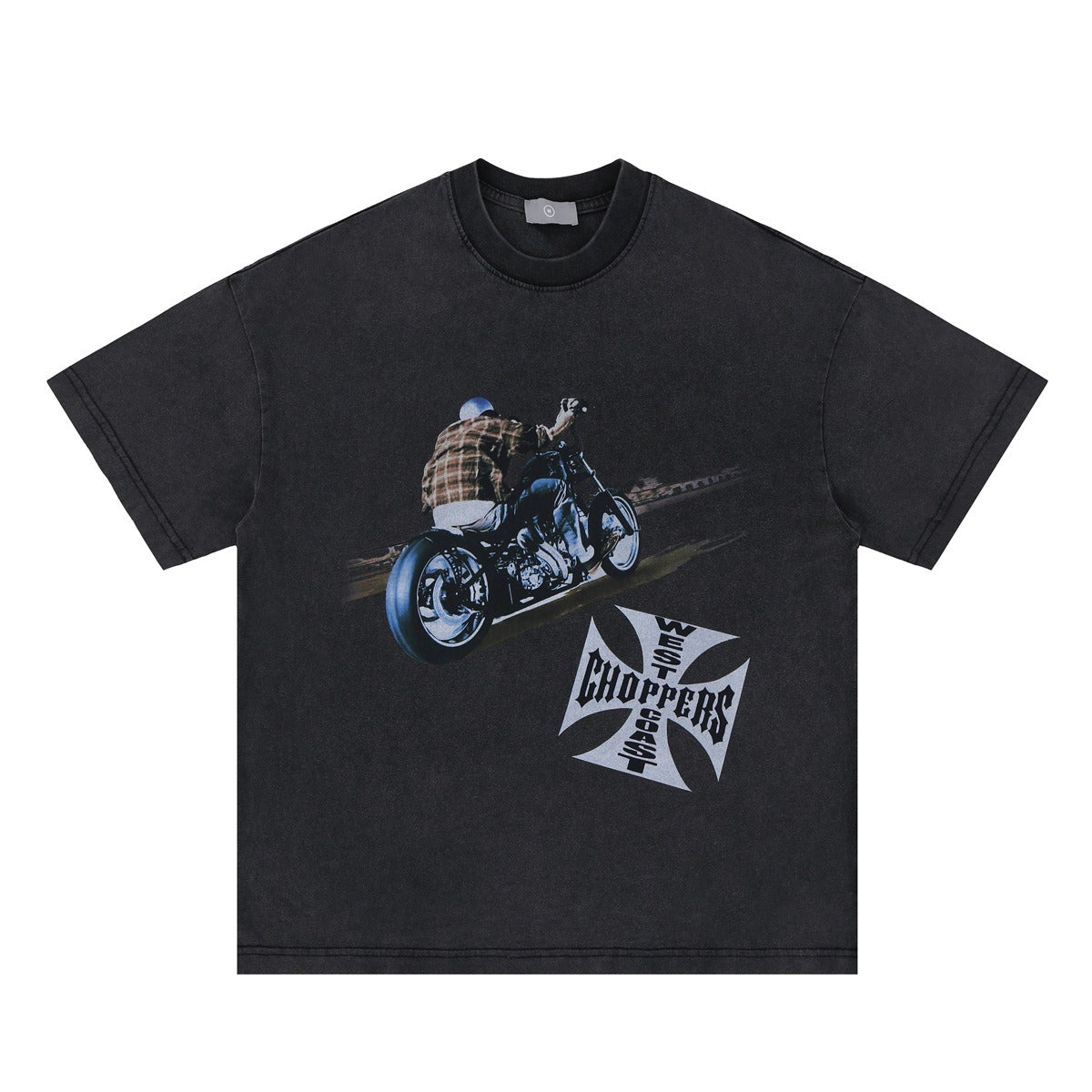 Vic Streetwear Summer Vintage Old Crew Neck Short Sleeve T-Shirt