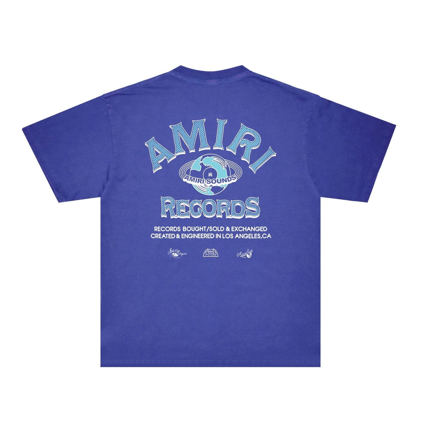 Amiri Washed Distressed T Shirt Printed Trendy Pure Cotton