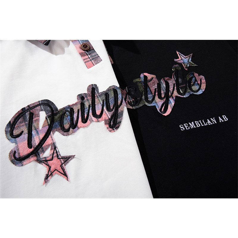 Camisetas streetwear Summer Vintage Ripped Casual Loose Short Sleeve T-Shirt