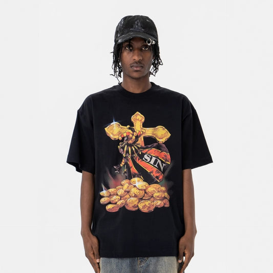 Vic Streetwear Summer Casual Short Sleeve T-Shirt