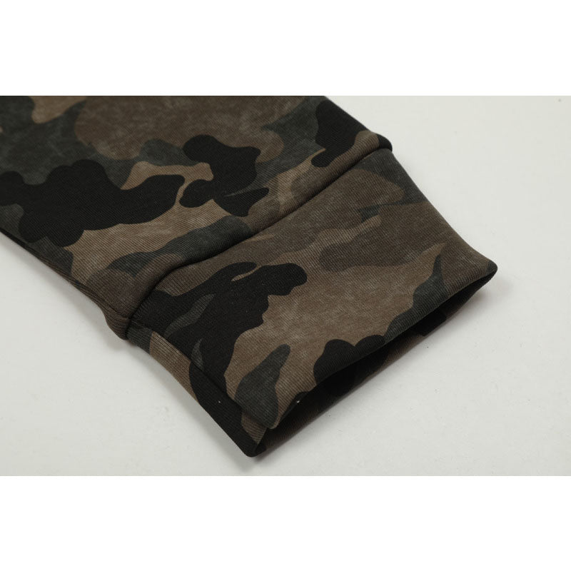Streetwear Hoodie Vintage Hooded Camouflage Sweater Loose Casual Jacket
