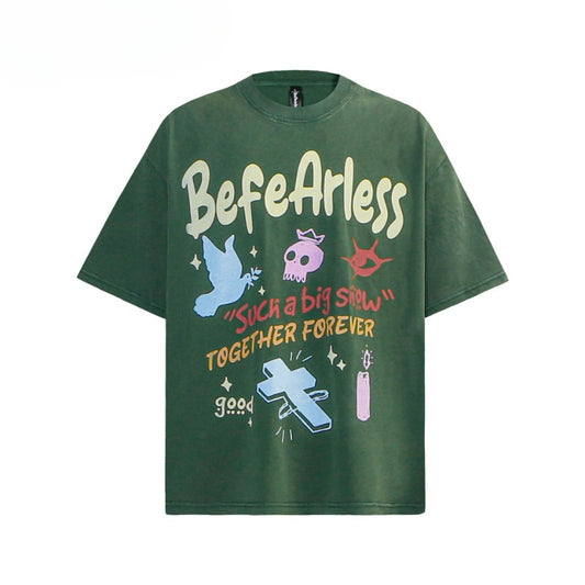 80s And 90s Vintage T-Shirts Vintage Cartoon Graffiti Short Sleeve T-Shirt
