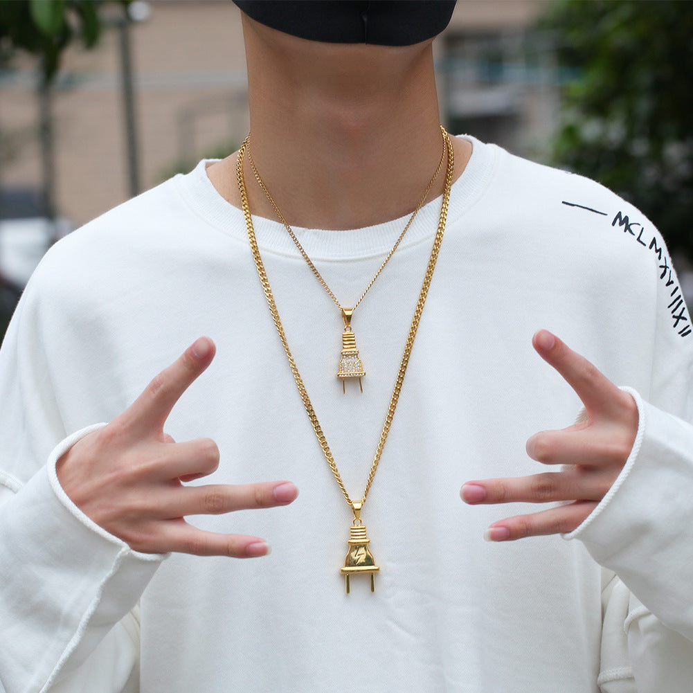 Jewelry 'Plug ' necklace
