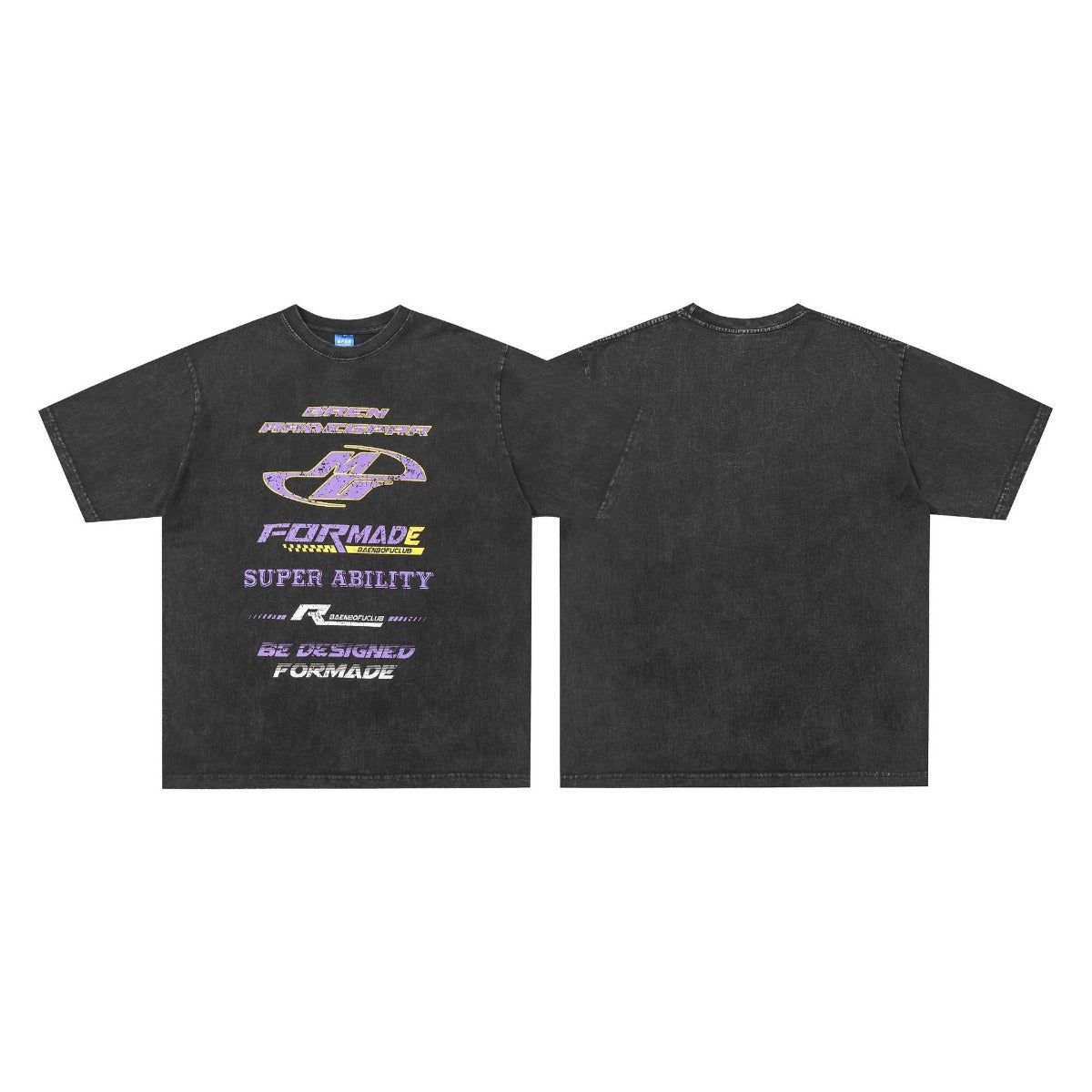 Hip hop shirt summer retro old T-shirt short sleeve
