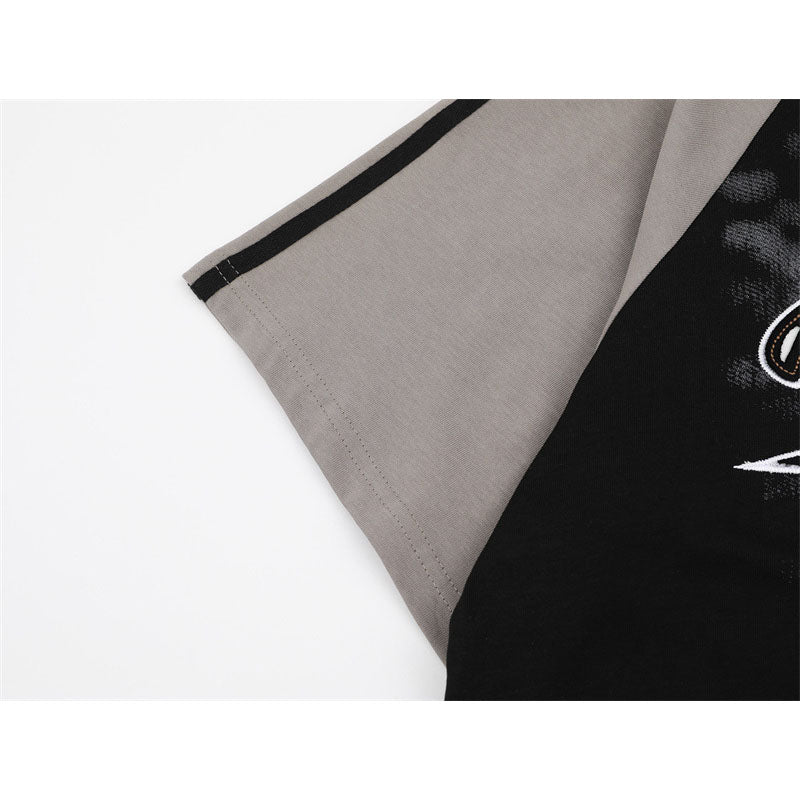 Stone Wash T shirt Retro Old Short Sleeve POLO Shirt