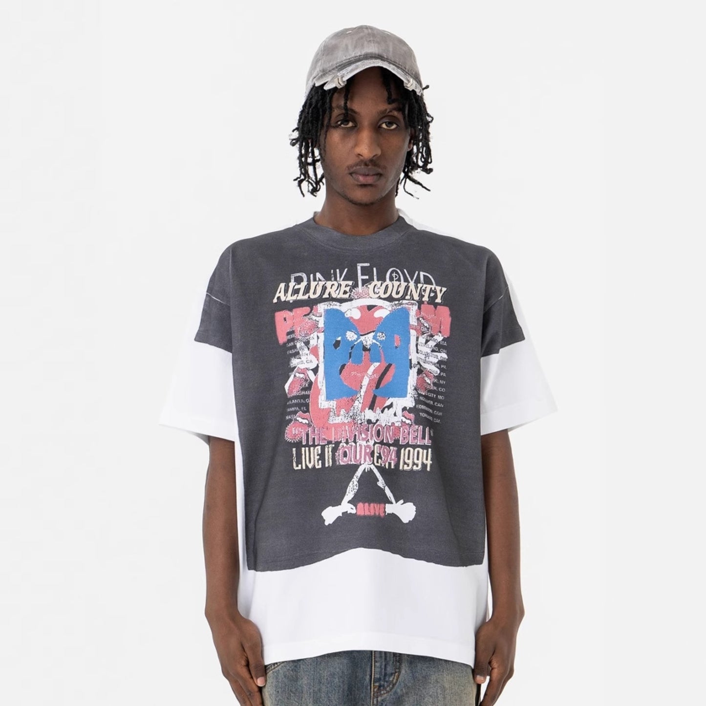 Vic Streetwear Summer Hip Hop Digital Print Short Sleeve T-Shirt Top