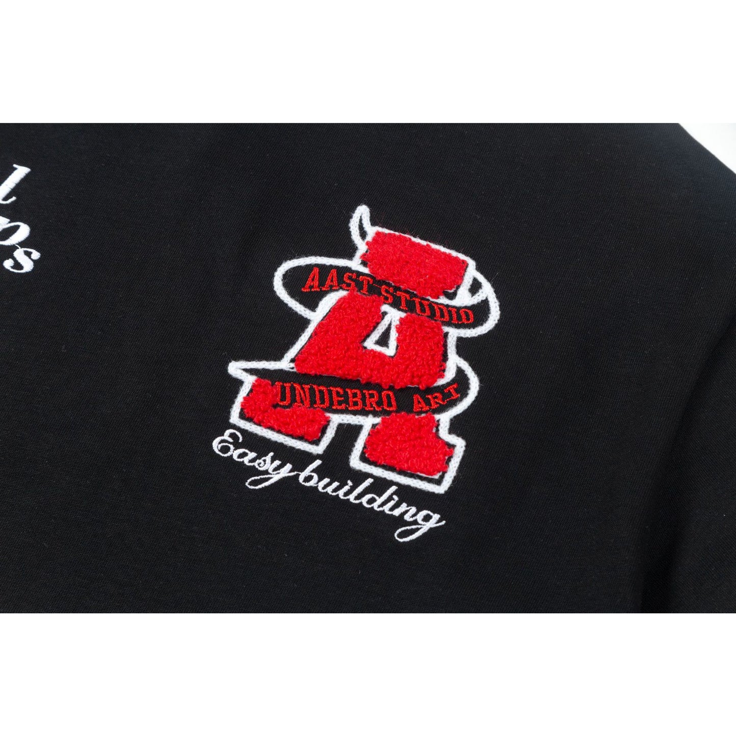 Hip Hop Clothing Summer Short Sleeve Vintage Embroidered T-Shirt Short Sleeve