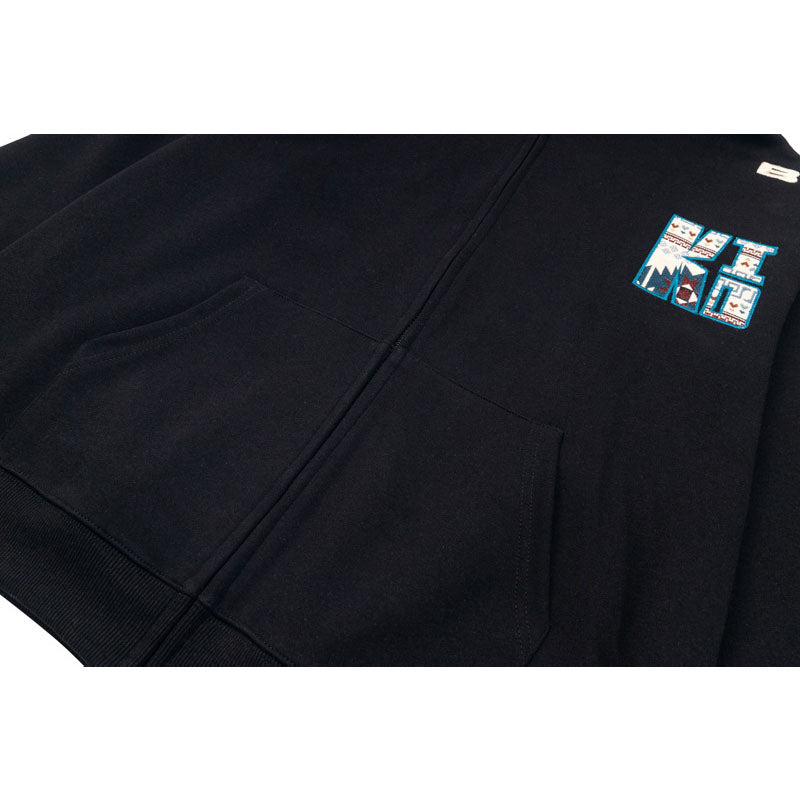 Streetwear Hoodie Embroidered Hooded Sweater Loose Hoodie Jacket