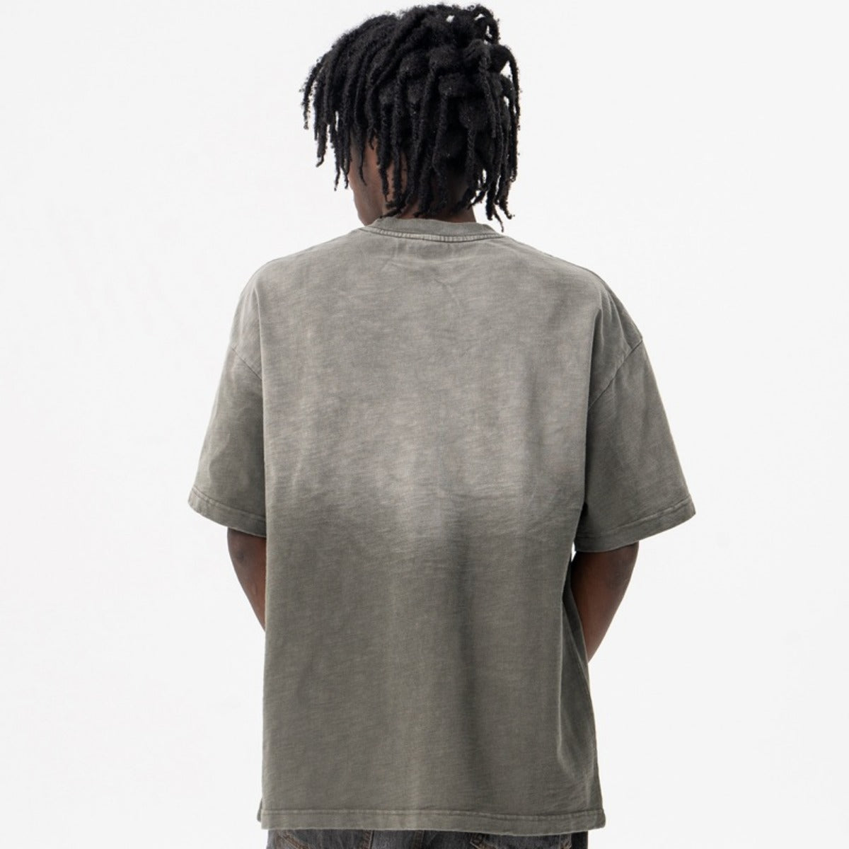 Vic Streetwear summer gradual change round neck short sleeve T-shirt