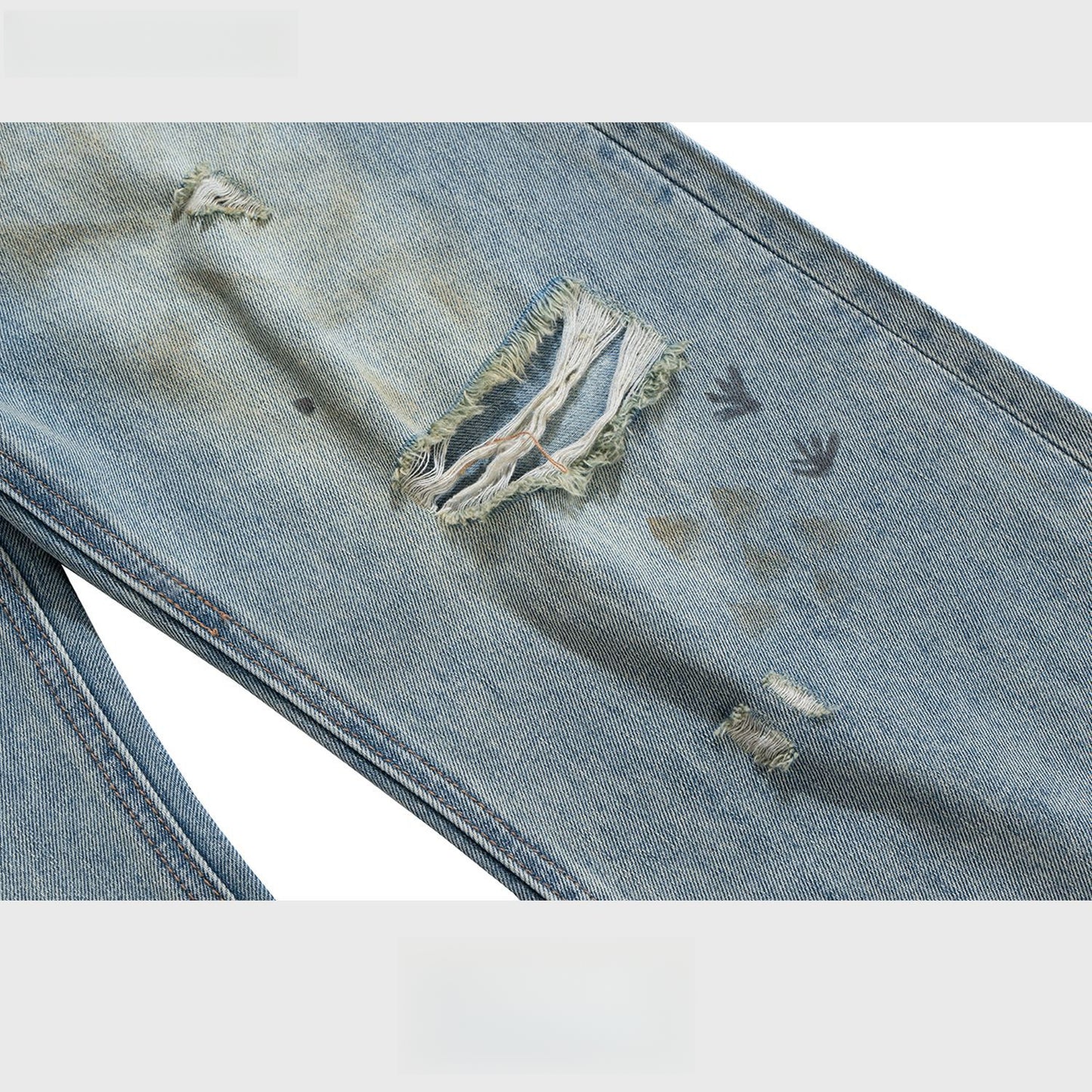 Rock Revival Jeans Trousers Washed and Used Ripped Jeans