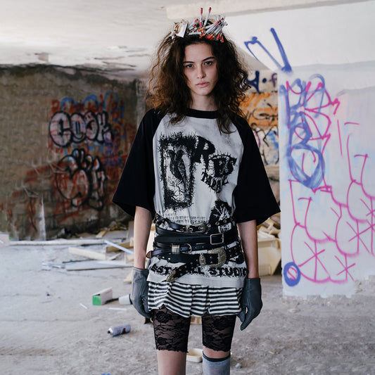Hustle vintage summer rockshirt short sleeve