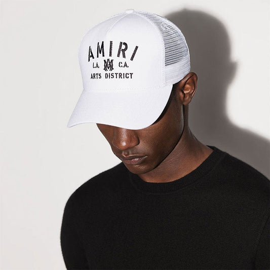 Amiri Hat Embroidered Mesh Adjustable Sun Hat