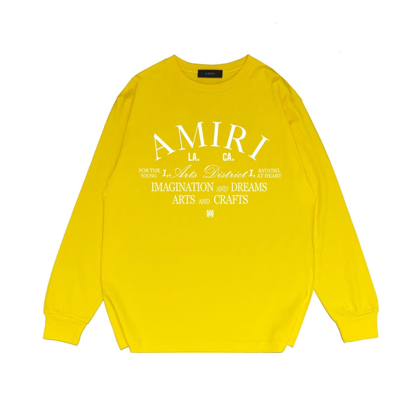Amiri Long Sleeved Shirt Printed Trendy Pure Cotton