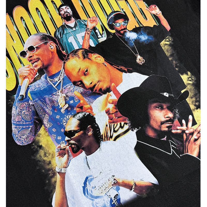New york hip hop shop vintage hip hop snoop doggie print short sleeve t-shirt