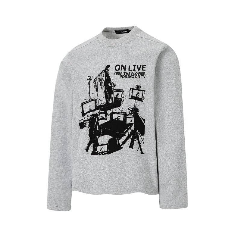 Unisex long-sleeved shirt autumretro dark punk