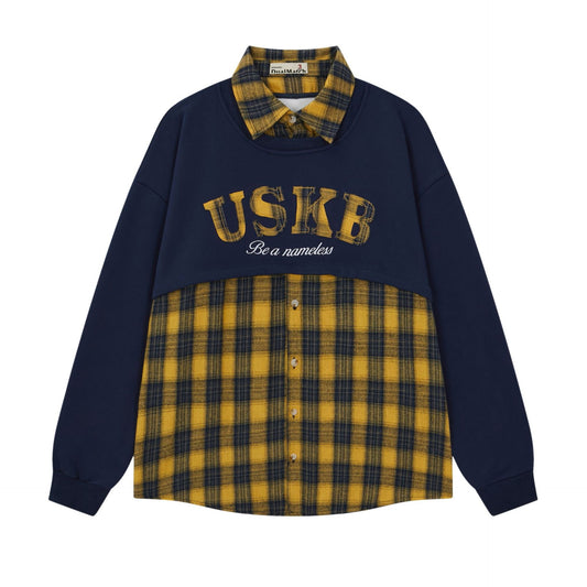 Vice streetwear crew neck sweater autumn and winter loose sweater